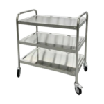 CS Euro Commercial Serving/Service/Clearing Trolley Stainless steel 3 tier 1000x600x940mm THS3R106