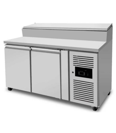 CS Euro Saladette Top Preparation Counter 2 doors 7x GN1/3 1510x800x1085mm