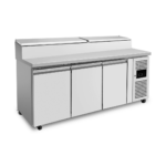 CS Euro Commercial 3 Door Refrigerated Prep Counter THSH3000/800 1/3
