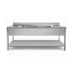 CS Euro Double Bowl Sink 1200mm Depth 700mm THSTR127BM2
