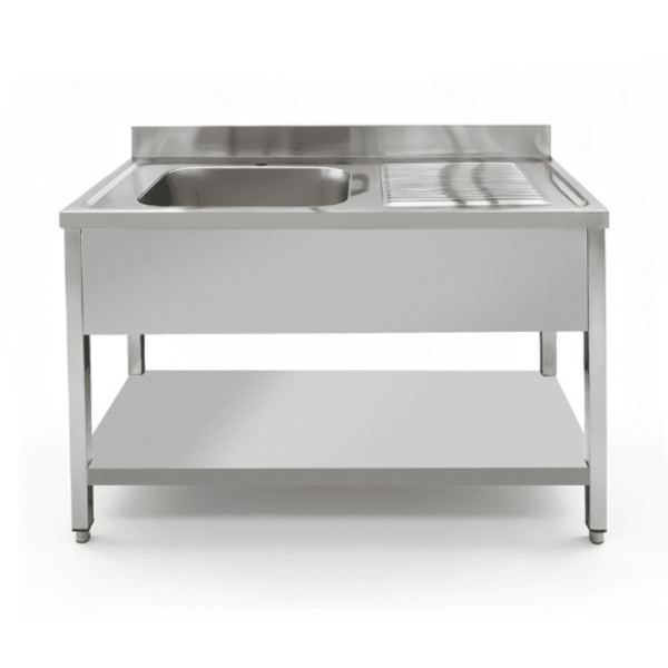 CS Euro Single Bowl Sink 1400mm Left Drainer 700mm Deep THSTR147BL1