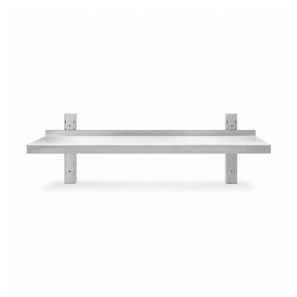 CS Euro Height Adjustable Wall Shelf 1 Level 1200 x 400mm Stainless Steel THWBS1R124