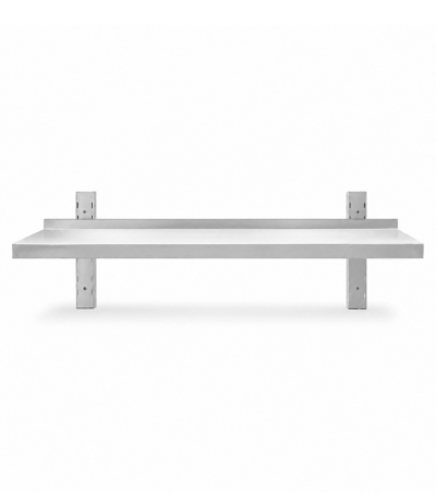CS Euro Height Adjustable Wall Shelf 1 Level 1500 x 400mm Stainless Steel THWBS1R154