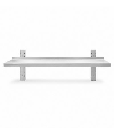 CS Euro Height Adjustable Wall Shelf 1 Level 1800 x 400mm Stainless Steel THWBS1R184