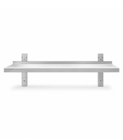 CS Euro Adjustable Wall Shelf 2000mm Stainless Steel Single Tier WBS1R203