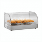 CS Euro Curved Front Heated Display Warmer 25L Countertop XCR25L