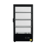 CS Euro Heated Display Cabinet 78L 3 Shelf Black Countertop XCR78L