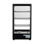 CS Euro Heated Display Cabinet 78L 3 Shelf Black Countertop XCR78L