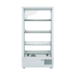 CS Euro Heated Display Cabinet 78L 3 Shelf White Countertop XCR78L