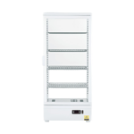CS Euro Heated Display Cabinet 98L 4 Shelf White Countertop XCR98L