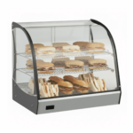 CS Euro Curved Heated Display Warmer 125L 3 Shelf Countertop XCR125L