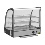 CS Euro Curved Heated Display Warmer 125L 3 Shelf Countertop XCR125L