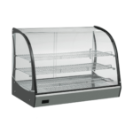 CS Euro Curved Heated Display Warmer 165L 3 Shelf Countertop XCR165L