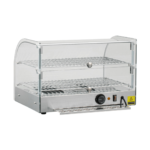 CS Euro Curved Heated Display Warmer 45L 2 Tier Countertop XCR45L