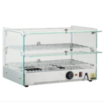 CS Euro Heated Display Warmer 50L 2 Tier Countertop Grab & Go XCR50L