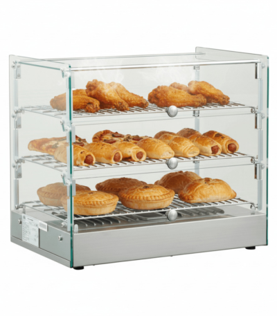 CS Euro Heated Display Warmer 65L 3 Tier Countertop XCR65L