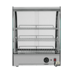 CS Euro Curved Front Heated Display Warmer 95L 3 Shelf Countertop XCR95L