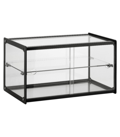 CS Euro Neutral Display Case 41L Black Countertop 555mm XCZ41L