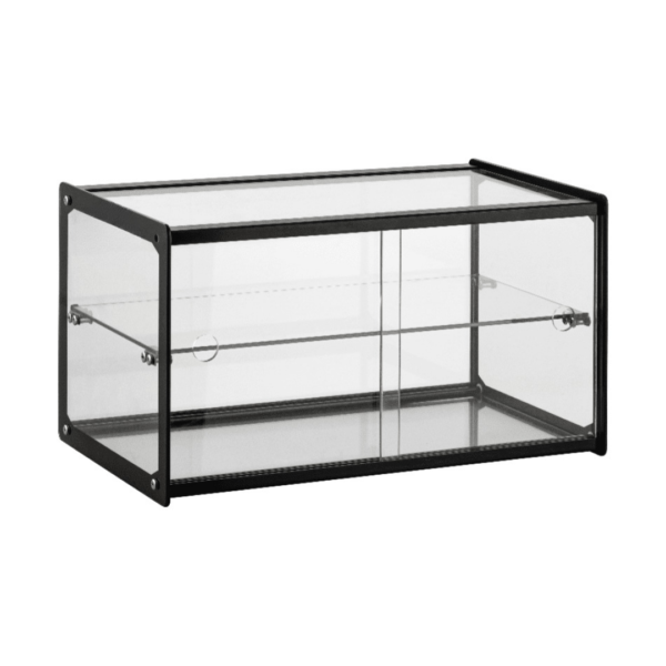 CS Euro Neutral Display Case 41L Black Countertop 555mm XCZ41L