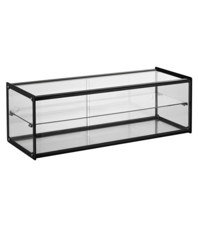 CS Euro Neutral Display Case 71L Black Countertop 920mm XCZ71L