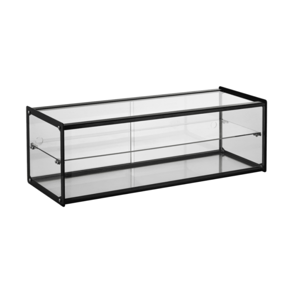 CS Euro Neutral Display Case 71L Black Countertop 920mm XCZ71L