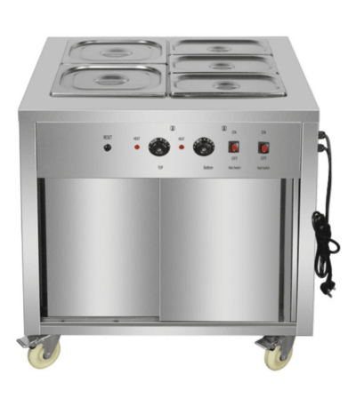 CS Euro Mobile Bain Marie Hot Cupboard 750mm YH2W1