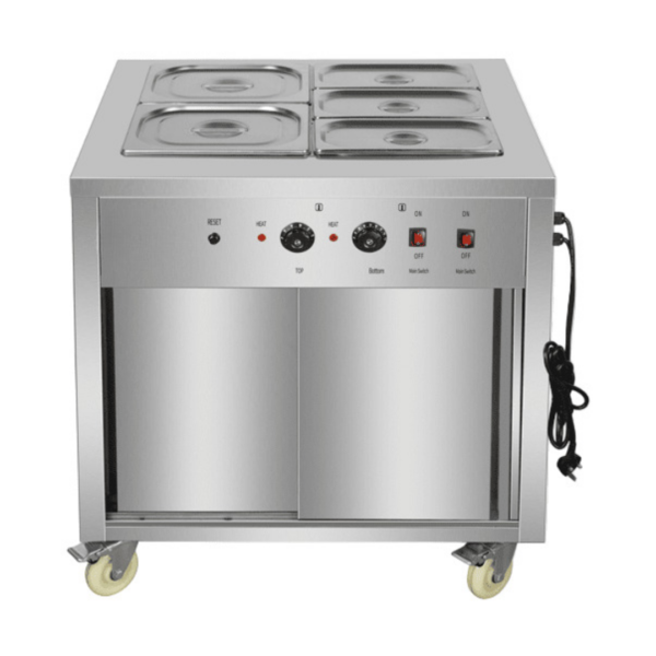 CS Euro Mobile Bain Marie Hot Cupboard 750mm YH2W1