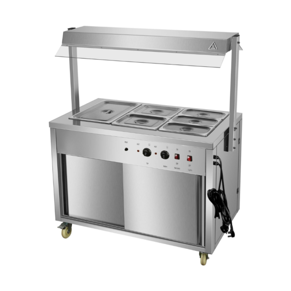 CS Euro Professional Bain Marie Showcase Hot Display With Heated Gantry 110(W)cm 3xGN1/1 YH3W