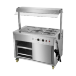 CS Euro Professional Bain Marie Showcase Hot Display With Heated Gantry 110(W)cm 3xGN1/1 YH3W