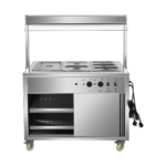 CS Euro Professional Bain Marie Showcase Hot Display With Heated Gantry 110(W)cm 3xGN1/1 YH3W